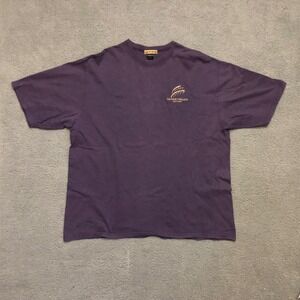 Vintage Caesars Palace Las Vegas‎ T-Shirt Purple Gold Logo Mens XL Graphic Tee
